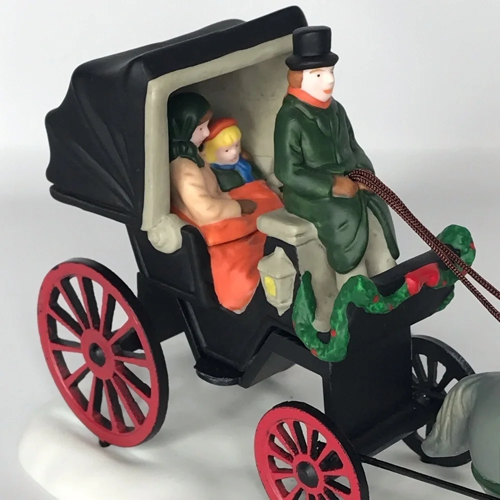 Dept 56 Heritage Village Series Horse Buggy 1989 Department 56 Christmas‎ Scene
